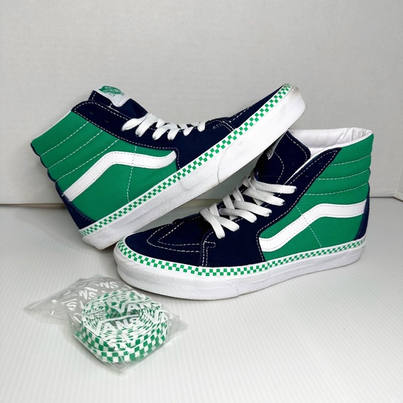 Vans Other - VANS Skateboard Shoes Sneakers Sk 8 Hi Top Off The Wall Mens 7.5 checkered laces